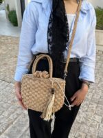 کیف حصیری آویزدار وارداتی 445 - Image 5