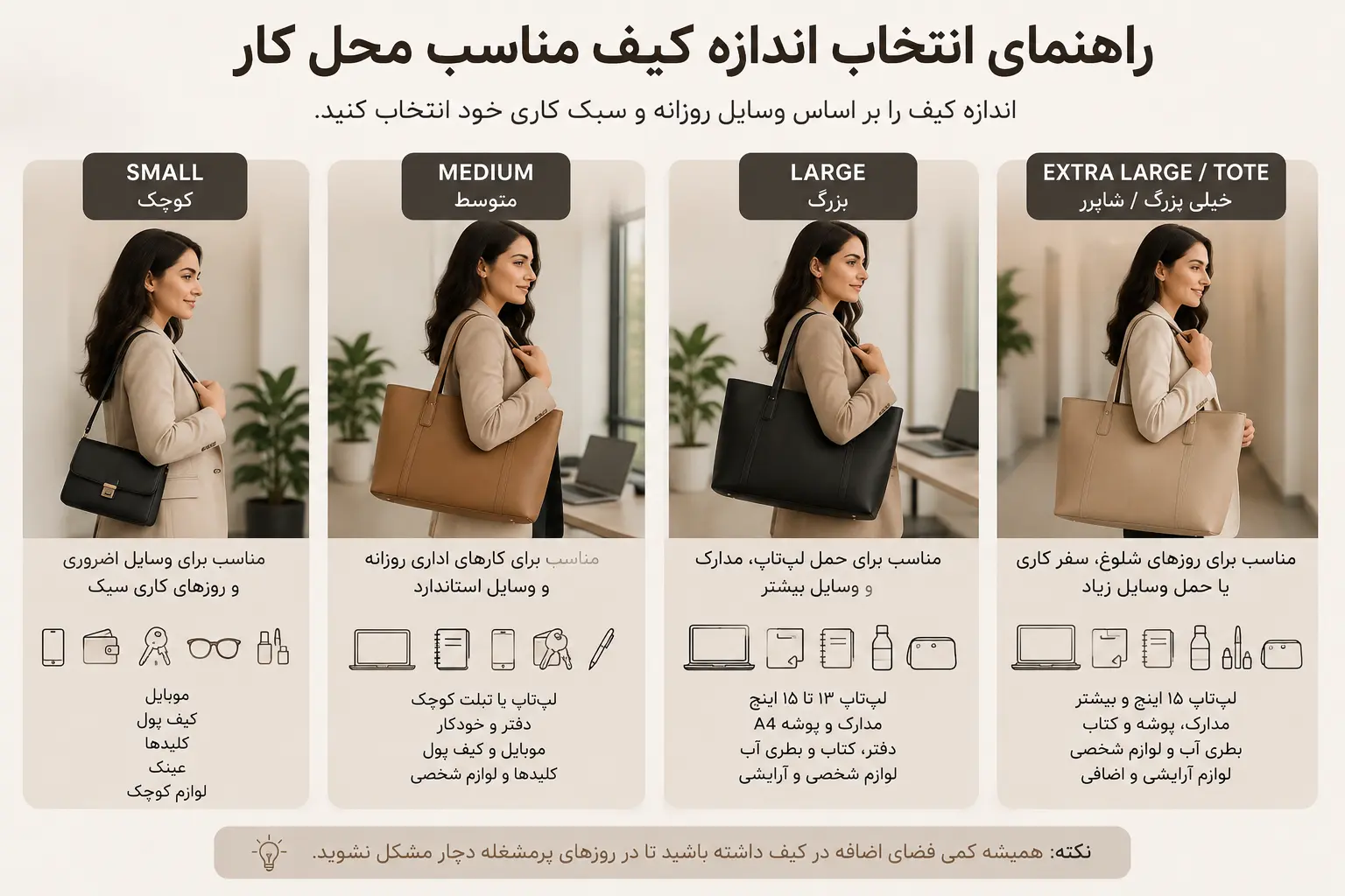 کیف مناسب محل کار